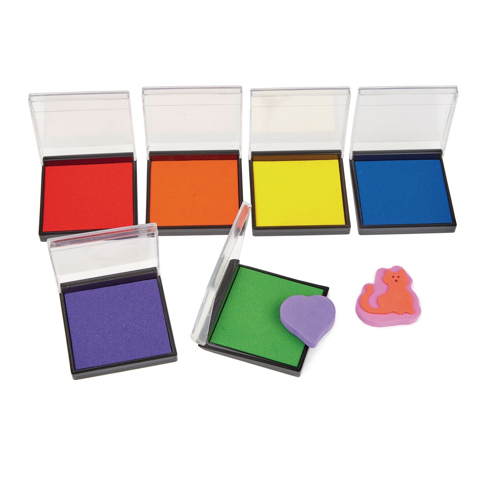 Mini Stamp Pads - Assorted - 7cm - Pack of 6